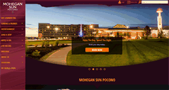 Desktop Screenshot of mohegansunpocono.com